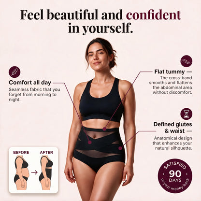 CrossHold™ Shaping Brief — High-Waisted Seamless Tummy Control | VESTALINI