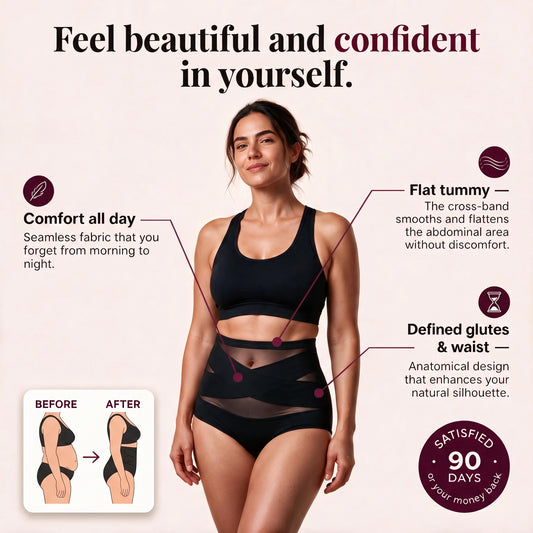 CrossHold™ Shaping Brief — High-Waisted Seamless Tummy Control | VESTALINI
