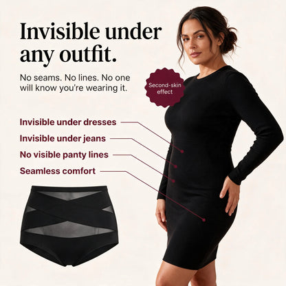 CrossHold™ Shaping Brief — High-Waisted Seamless Tummy Control | VESTALINI