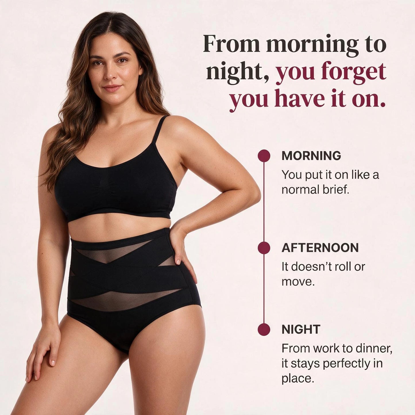CrossHold™ Shaping Brief — High-Waisted Seamless Tummy Control | VESTALINI