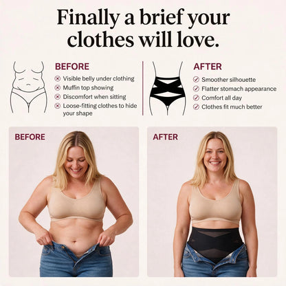 CrossHold™ Shaping Brief — High-Waisted Seamless Tummy Control | VESTALINI