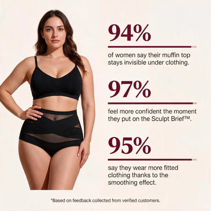 CrossHold™ Shaping Brief — High-Waisted Seamless Tummy Control | VESTALINI