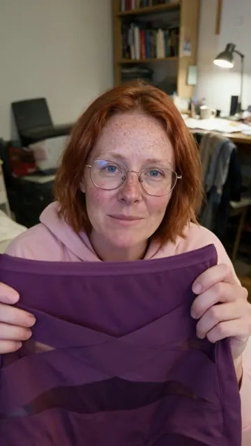 Customer wearing the CrossHold shaping brief